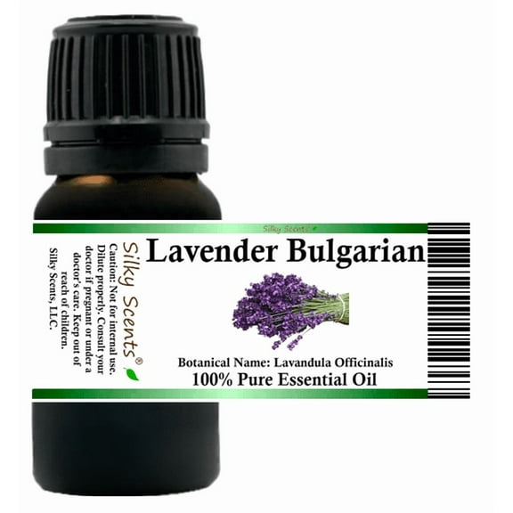 Lavender Bulgarian Essential Oil 5 ml (1/6 fl oz) - 100% Pure and Natural by Silky Scents