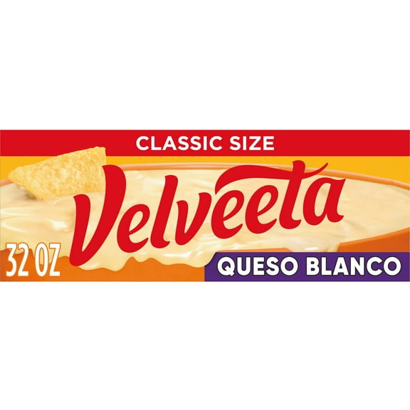 Velveeta Queso Blanco Melting Cheese Dip & Sauce, 32 oz Block