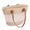 White, variant on BadPiggies Women's Straw Shoulder Bag Large Rattan Woven Totes Handmade Summer Beach Handbag Top Handle Purse - Khaki
