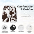 thumbnail image 3 of Fotbe Brown Cow Traje de Baño para Hombre – Shorts de Natación de Secado Rápido con Forro y Bolsillos-XX-Large, 3 of 6