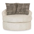 thumbnail image 5 of Bowery Hill Modern / Contemporary Swivel Accent Chair in Stone, 5 of 6