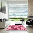 thumbnail image 7 of Ahgly Company Machine Washable Indoor Rectangle Abstract Hot Pink Area Rugs, 8' x 12', 7 of 7