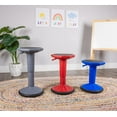 thumbnail image 3 of Schooled Adjustable Wobble Stool Flexible Seating Study Chair for Classrooms, Red, 3 of 10