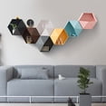 thumbnail image 3 of Joernso Wall Flowerpot DIY Decorative Creative Wall Hanging Flower Geometric Hexagon Pot Garden Basket for Home, 3 of 7