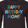 thumbnail image 4 of Inktastic Happy Birthday Mom Long Sleeve Youth T-Shirt, 4 of 5