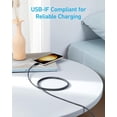 thumbnail image 4 of Anker USB C to USB C Cable,Type-C Fast Charging Cord (6FT,2Pack) (Red), 4 of 5