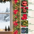 thumbnail image 5 of Christmas Red Garland 9Ft Christmas Garland Ornaments, Doorway Garland Christmas Decorations for Fireplace Xmas Tree Table, 5 of 7