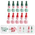 thumbnail image 3 of Shisuyan 40pcs Christmas Wooden Beads DIY Loose Beads Snowman Crafts Making Beads, 3 of 8