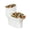 Sunflower-patterned, variant on HELLHERO Polyester Fabric Bathroom Toilet Cover Set, Soft, Elastic Bottom U-Shaped Stretch, Elastic Installation