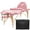 Pink, variant on Saloniture Professional Portable Massage Table with Backrest - Pink