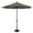 Taupe & Black, variant on SimplyShade 9ft Outdoor Patio Octagon Umbrella with Black Push Button Tilt, Taupe Brown