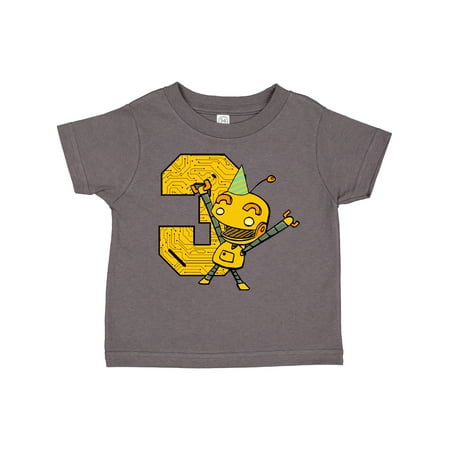 

Inktastic Robot 3rd Birthday Gift Toddler Boy or Toddler Girl T-Shirt