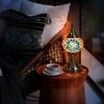 thumbnail image 4 of Turkish-Moroccan Mosaic Table Lamp - Bohemian Stained Glass Nightlight with Intricate Patterns, Ideal for Bedroom,Living Room, Office Decor,Holiday Gift, Decorative Light,Vibrant Lamp Design, 4 of 11