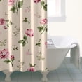 thumbnail image 4 of Pioneer Flower Floral Print Pattern Shower Curtain 36"x72" ,Bathroom Decorative Shower Curtains Set with 12 Hooks,Modern Waterproof Washable Shower Curtain, 4 of 6