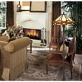 thumbnail image 2 of 60W X 2 Tiffany Table Lamp With Pull Chain Switch With Metal And Resin Lamp Body, 2 of 5