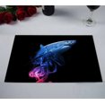 thumbnail image 2 of PKQWTM white shark animal kingdom water wildlife red Kitchen Dining Table Mats Placemats Size 12x18 Inches, Set of 2 Pieces, 2 of 2