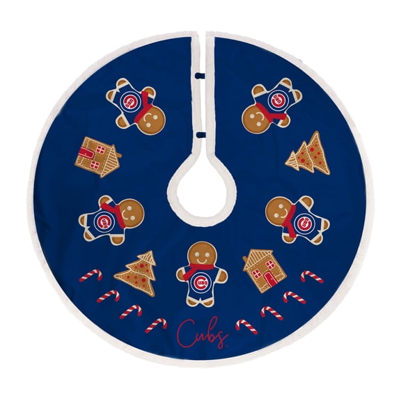 Chicago Cubs Gingerbread Tree Skirt