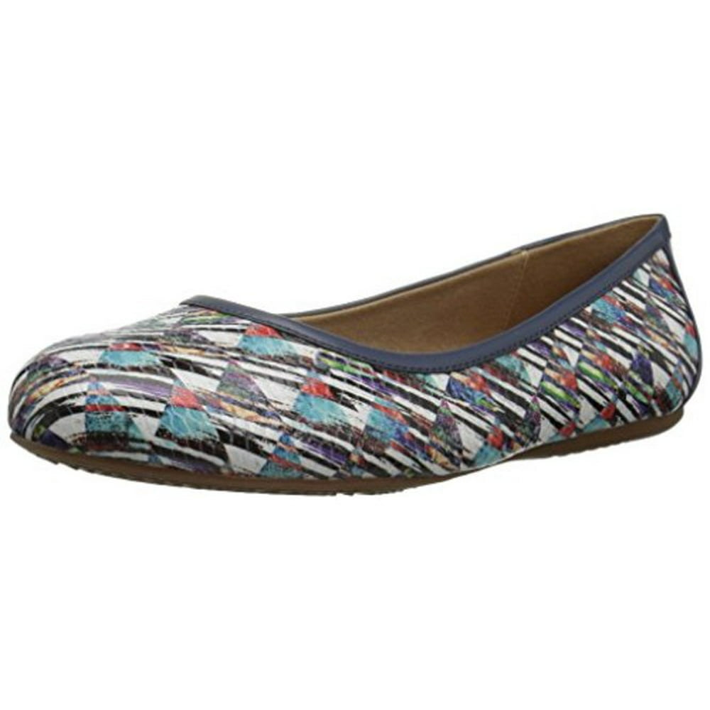 multicolor ballet flats