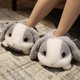 thumbnail image 1 of Rabbit/hamster/dog Shaped Plush Slippers Creative Wrapping Fuzzy Warm Lined Winter Drag Shoes For, 1 of 4