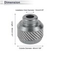 thumbnail image 4 of 14mm Motorcycle Slider Frame Aluminum Alloy Carbon Fiber Wheel Fairing Protection Crash Pad Protector Guard 48mm 46mm Titanium Tone 2 Pcs, 4 of 7