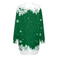 thumbnail image 3 of Vestidos de Lino Para Mujer Vestido Cómodo Con Estampado de Feliz Navidad Para Mujer Sudadera Con Capucha de Manga Larga Vestidos Midi de Manga Larga Con Bolsillos, 3 of 3