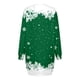 thumbnail image 3 of Vestidos Elegantes Para Mujer Vestido Cómodo Con Estampado de Feliz Navidad Para Mujer Sudadera Con Capucha de Manga Larga Vestidos Midi de Manga Larga Con Bolsillos, 3 of 3