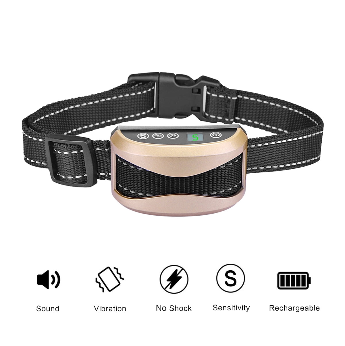 Lemonbest No Bark Collar Rechargeable Dog Barking Control Training