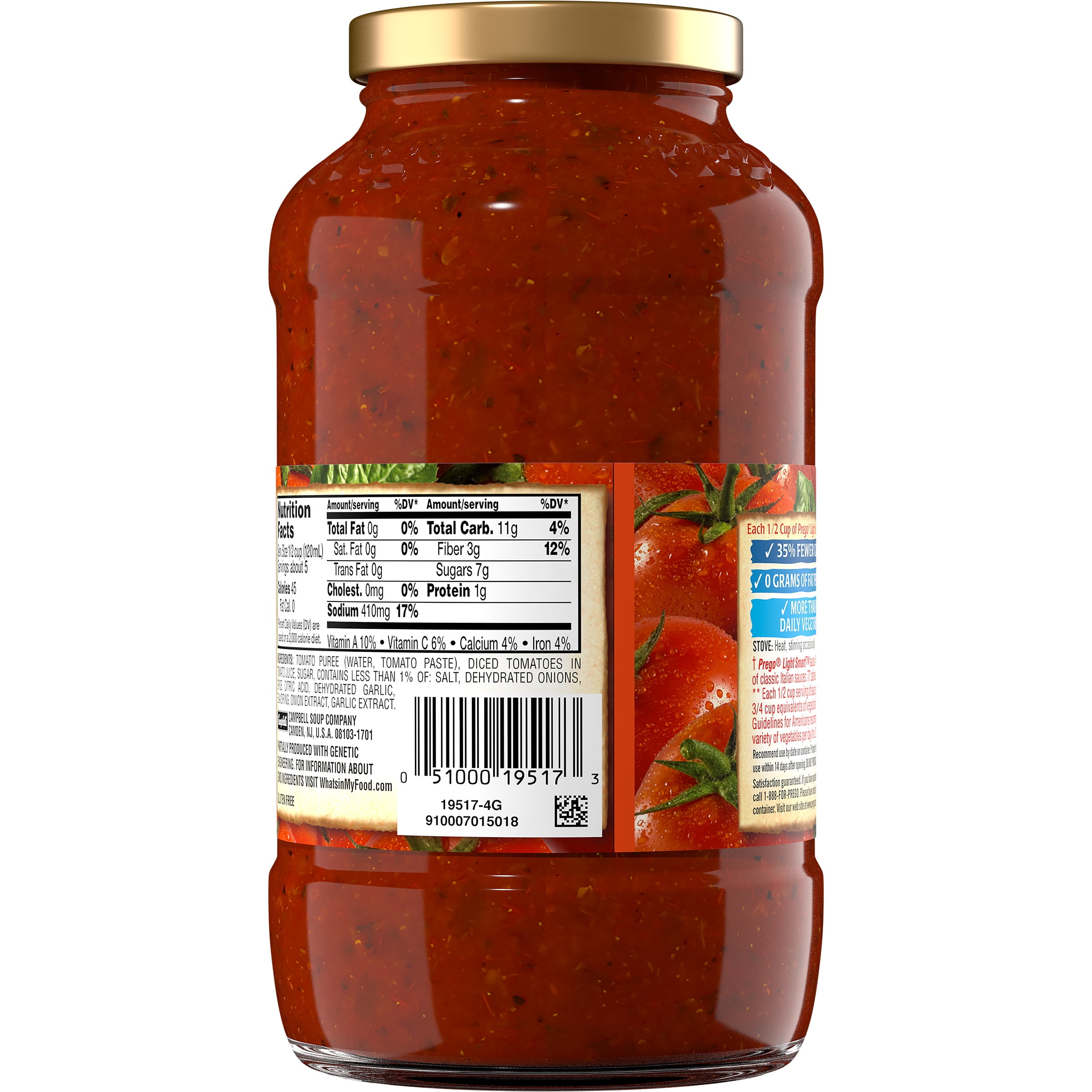Prego Traditional Sauce Nutrition Facts Nutrition Ftempo