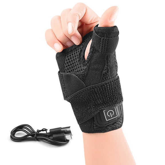 Heated Wrist Support Heated Wrist Brace with 3 Heat Setting USB Wrist Heating Pad Heated Wrist Wrap