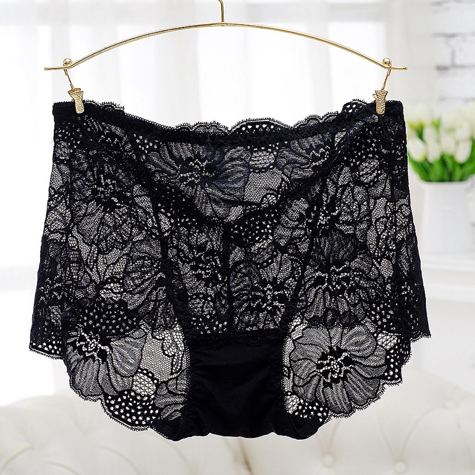 Black Dog Print Underwear Women Lightweight Thin Soft Novelty Cheeky Panties  Ladies Bachelorette Party Funny Sexy Hipster Panties Casual Black Lace Edge  Waistband Briefs Underwear at  Women's Clothing store