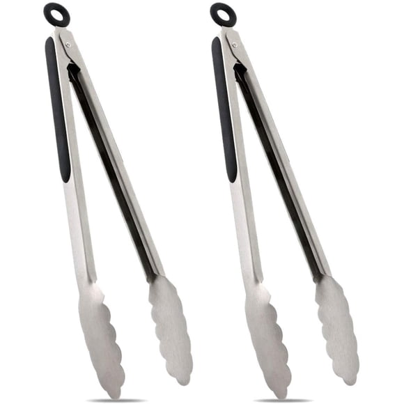 2 Pack 12" Kitchen Tongs