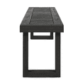 thumbnail image 6 of Tcbosik 60" Acacia Wood Outdoor Bench, Backless Dining Bench, Outside Seating for Entryway, Deck, Poolside, Yard & Porch, Dark Grey, 6 of 7
