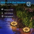 thumbnail image 4 of Solar Lights Outdoor 8Pack 8Led Solar Lights Outdoor Garden Lights Warm White Outdoor Waterproof Led Spot Lights Decoration Solar Panel Lights For Lawn Path Driveway Terrace Ground, 4 of 5