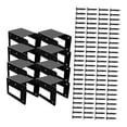 thumbnail image 3 of simhoa Support à Bois de Chauffage Extérieur Intérieur Acier Robuste pour Rangement de Bûches Intérieur Extérieur 8 Pcs, 3 of 8