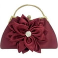 thumbnail image 1 of LHSHID Pochettes pour Femmes Rétro Fleur Sac à Main de Soirée Scintillant Strass Sac à Main à Poignée Supérieure Gatsby Sac Cartable, 1 of 8