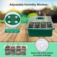 6Pack Seed Starter Tray with Heat Mat(12 Cells per Tray), Plant