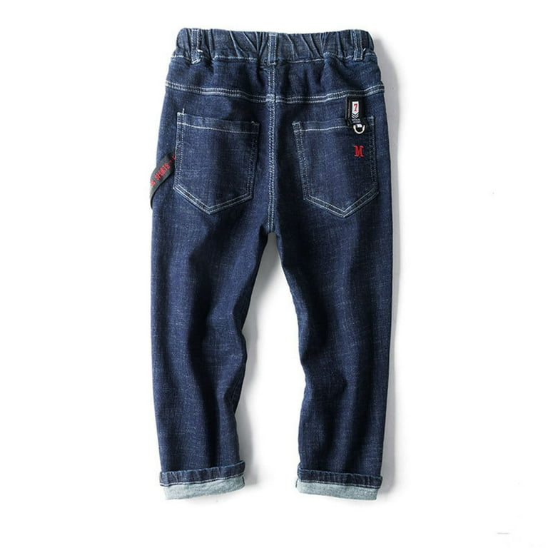 Baggy Jeans SEAUR Boy's Jeans Kids Denim Pants Boy Skinny