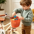 thumbnail image 7 of Lume Wear Bike Front Basket for Kids with Adjustable Straps a Heavy Duty Woven Basket for Handlebar Mount. A Lightweight Cargo Carrier That Fits Most Childrens Bicycles for Toys Snacks, 7 of 7