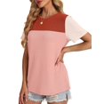 thumbnail image 4 of Tops WIHOLL de punto para el día de San Valentín, manga corta, para mujer, color coral, 4 of 4
