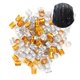 thumbnail image 5 of Pu?os de trenzado para el cabello, 100 piezas Anillos de joyería para el cabello Decoraciones para el cabello, Dreadlocks ajustables Accesorios para pelucas Anillos Clips para Peluquería o Afeitado Fugacal NO, 5 of 7