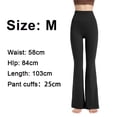 thumbnail image 2 of Pantalones de yoga acampanados para mujer, pantalones de cintura alta con realce de glúteos y pierna ancha, pantalones deportivos de fitness - negro629, 2 of 5
