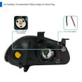 thumbnail image 4 of Spec-D Tuning Black Headlights Compatible with 1993-1997 Honda Del Sol Left + Right Pair Head Lights Lamps Assembly, 4 of 6