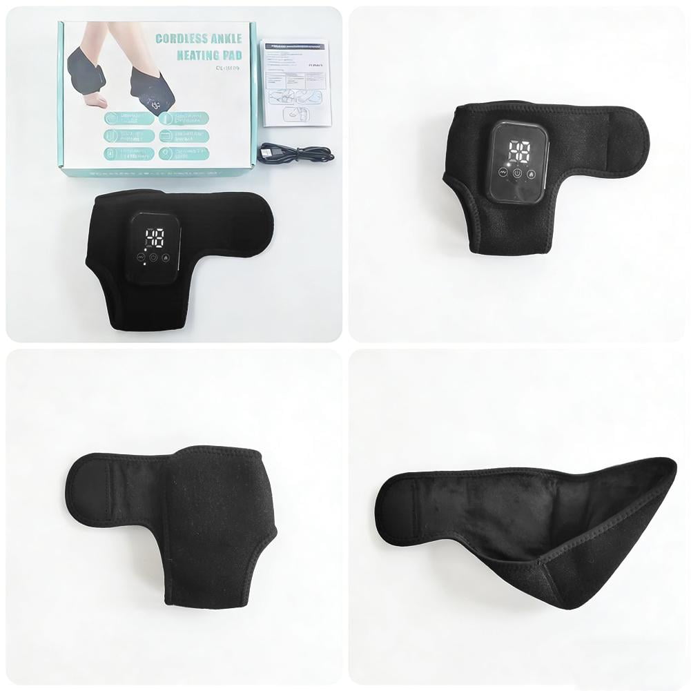 3 in 1 Foot Massager,Foot Massager for Plantar Fasciitis,Wireless & Portable with 3-Level Heat Massage Adjustable