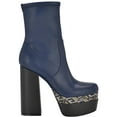 thumbnail image 2 of Guess Womens Caballa Faux Leather Block Heels Mid-Calf Boots, 2 of 3
