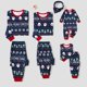 thumbnail image 2 of Conjuntos de pijamas familiares a juego con estampado de Papá Noel y copos de nieve navideños (resistentes al fuego), 2 of 5