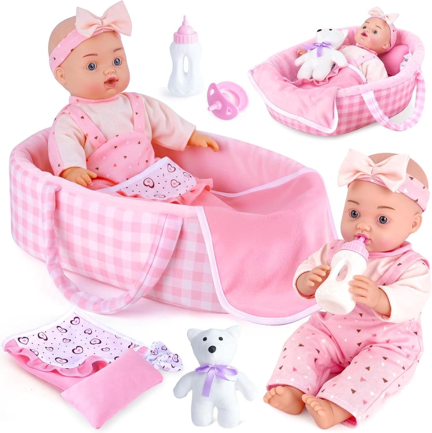 Kidoozie Sweetie Doll, Includes diaper, pajamas headband and
