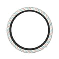 thumbnail image 2 of Lsque Colorful Geometric Ultra Soft Car Steering Wheel Cover for Women, Standard 15 inch Size for Truck Van SUV Auto, 2 of 8