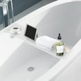 thumbnail image 5 of Bathtub Tray, Acrylic Bath Tray, Wine Glass Book Holder Bath Tub Table, Clear Caddy for Home Bathrooms,82*20*3cm/32.3*7.87*1.2in, 5 of 9