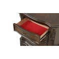 thumbnail image 3 of Vintage Traditional Style 3-Drawer Nightstand Made With Wood in Walnut, 3 of 6