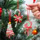 thumbnail image 2 of Christmas Candy Ornament Lollipop Xmas Decor Candy Cane Hanging Decoration Canes Crafts for Xmas Wreath Xmas Tree Party Supplies, 2 of 5